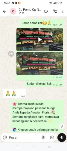 Testimonial Papan Bunga sario